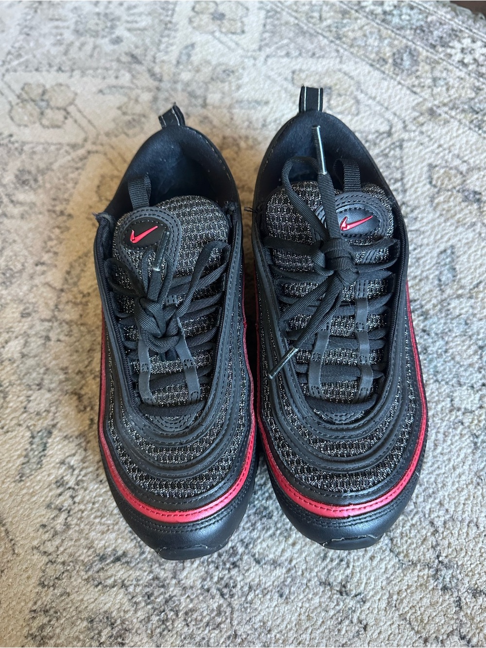 Nike Black and Red Sneakers